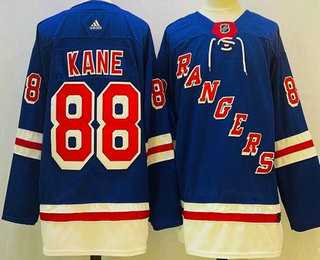 Mens New York Rangers #88 Patrick Kane Blue Authentic Jersey
